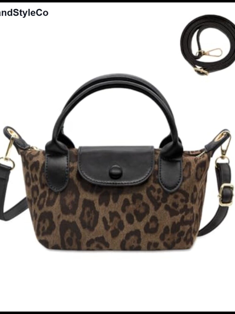 Faux Leather Mini Crossbody Bag Top Handle Shoulder Handbag Women